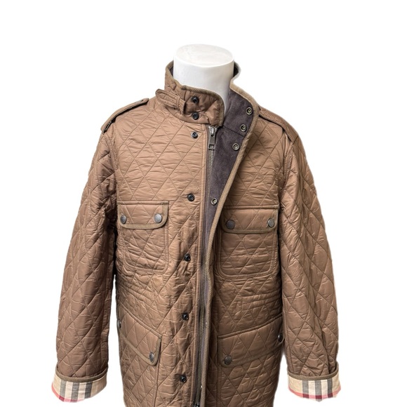 Burberry Tan Quilted Men's Puffer Coat - Picture 5 of 5